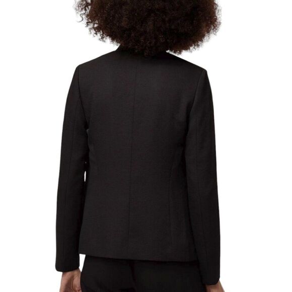 Aritzia Babaton Keith Jacket Blazer Japanese Fabric Open Front in Black Size 2 - Picture 3 of 13